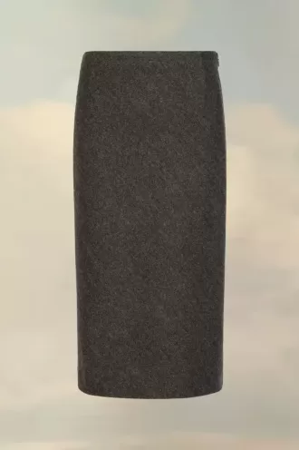 A-Linien-Rock mit Fischgrätenmuster