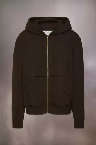 Kapuzenpullover aus Décortiqué-Kaschmirstrick