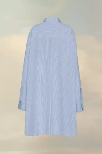 Nadelstreifenhemd aus Baumwollpopeline