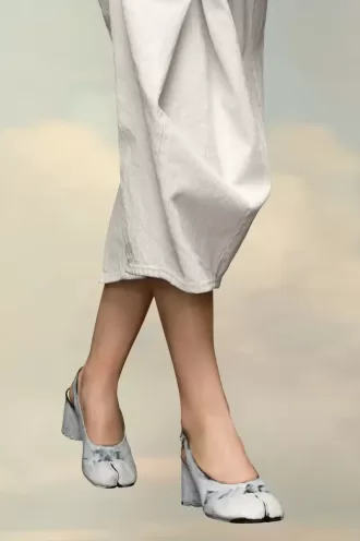 Tabi Bianchetto Slingback-Schuhe